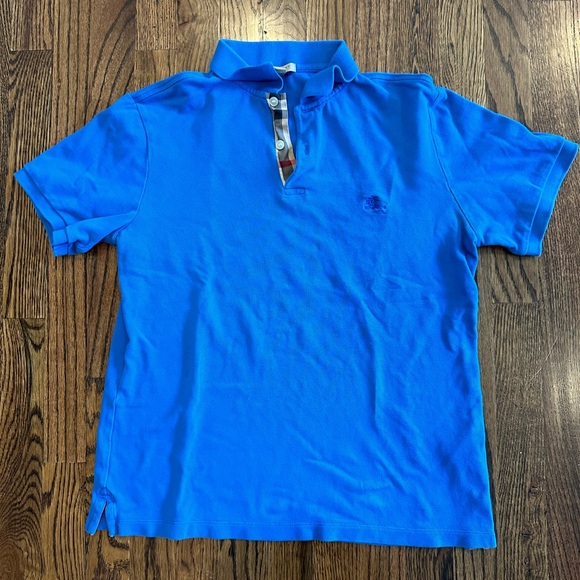 Men’s Blue Burberry Polo